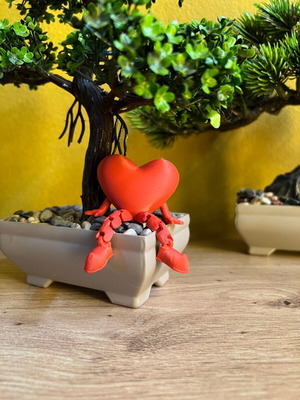 Articulated Heart with Legs new decorative item