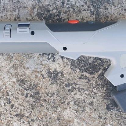 Nintendo Super Nintendo Scope 6 gun with cartridge used