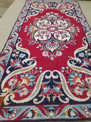 Εργόχειρο κεντημένο με κλωστές DMC καινούργιο, λεπτή σταυροβελονιά