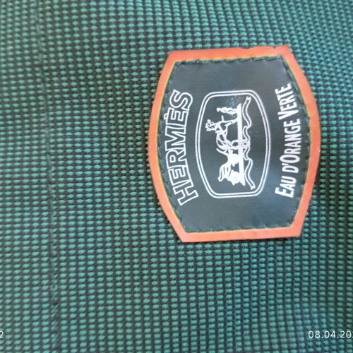 Hermes Eau D’Orange Verte pouch like new, green