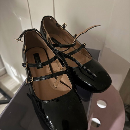 Mary Jane ballerina shoes like new, black, size 36