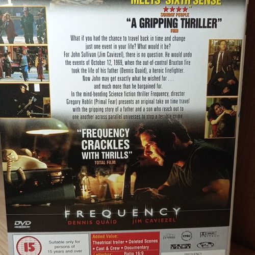 Frequency DVD like new with English subtitles