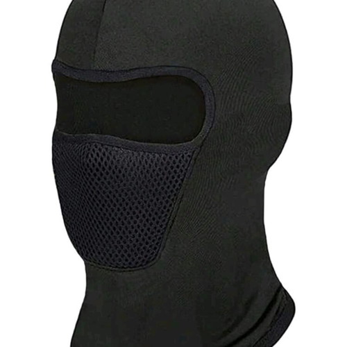 Balaclava mask, protective for motorcycle, ski, bicycle, black, size L