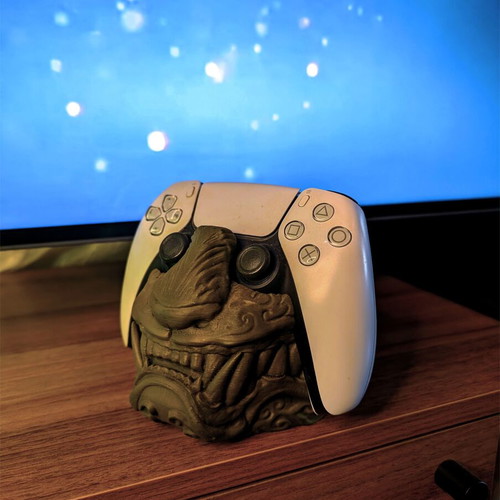 Tiger Oni Mask Controller Stand for PS5 and PS4 custom 3D printed