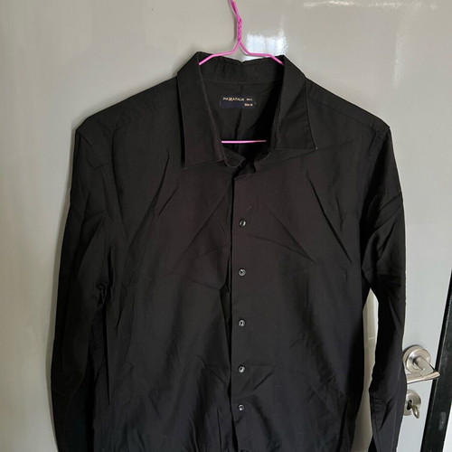 Piazza Italia shirt black, size L, like new, formal