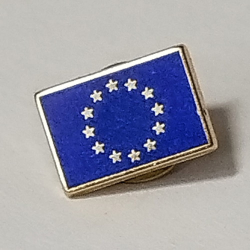 European Union emblem pin like new, 10x15 millimeters
