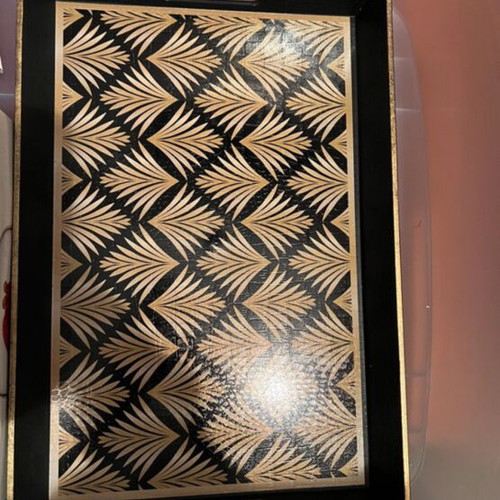 Set of 2 serving trays, 17 cm, vintage style