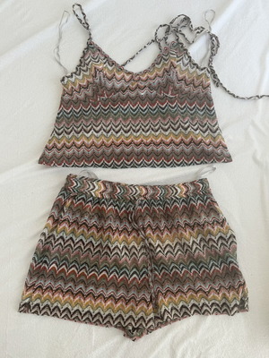 Missoni Style Zig Zag Summer Set Size M Like New