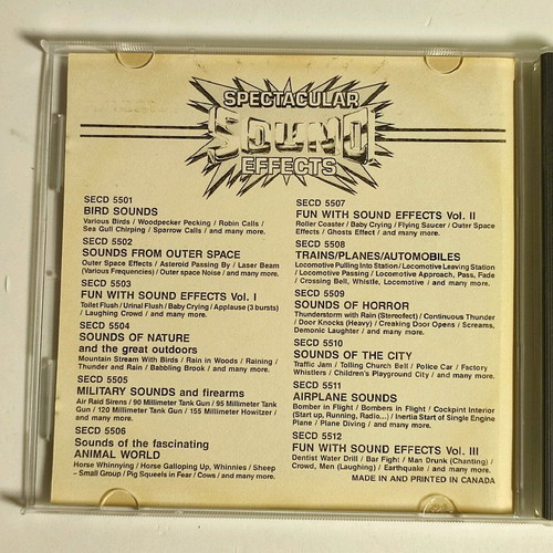 Sounds of Nature and the Great Outdoors CD like new