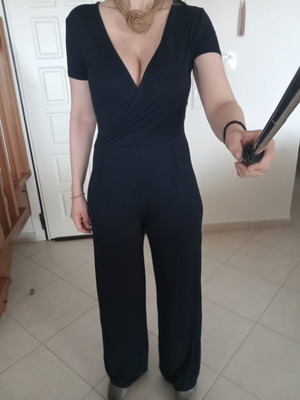 Ολόσωμη φόρμα κρουαζέ navy blue σαν καινούργια