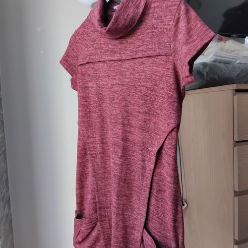 Paranoia short-sleeve dress M, brown red