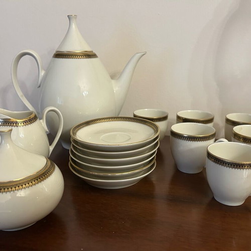 Scherzer Bavaria Germany porcelain tea set unused