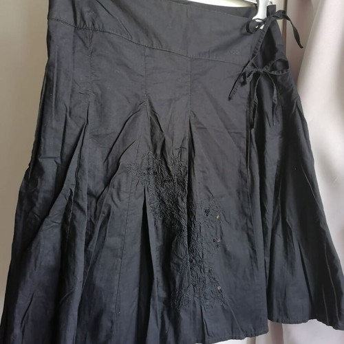 S.Oliver summer skirt new, size XL, black, cotton