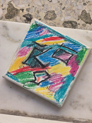 Pick Asos Wax Color On Canvas Abstract by Marion 10x10