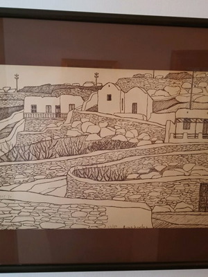 Sikelio̱tis Giorgos woodcut new, 66x52 cm, numbered