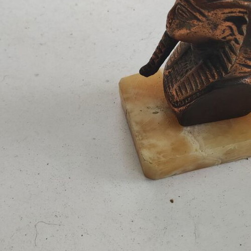 Decorative Sphinx on Marble Base like new