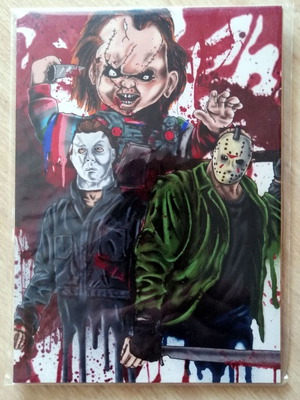 Horror Icons διακοσμητική κάρτα σαν καινούργια, Killer Bunny Creations