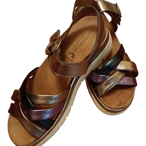 Naturelle multicolor anatomical sandals new, size 40