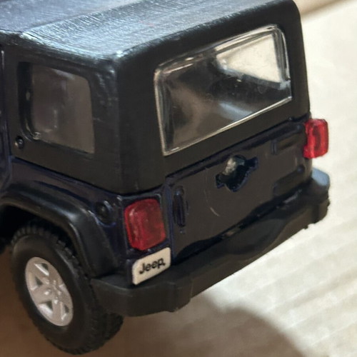 Jeep collectible toy car, blue, 13cm