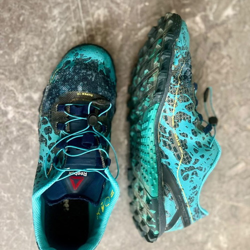Reebok All Terrain Super OR running shoes, size 44, turquoise black