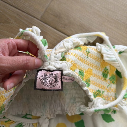 Beach dress like new, green and yellow, size S