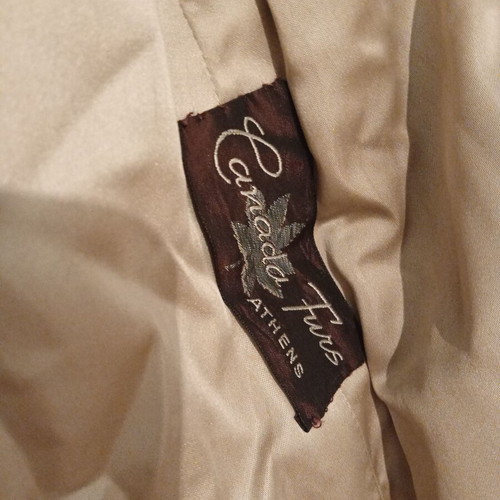 Mink fur used beige, size L, Canada Furs Athens