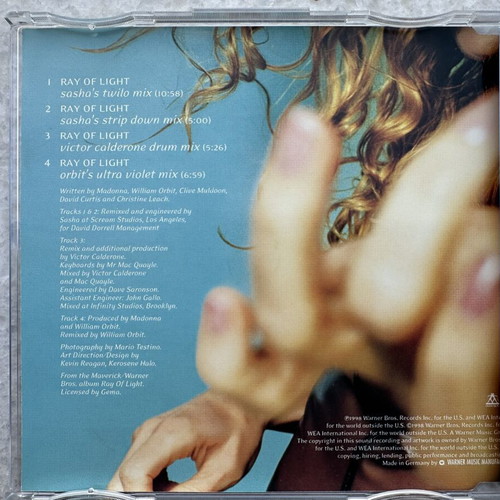 Madonna Ray Of Light CD single, pop