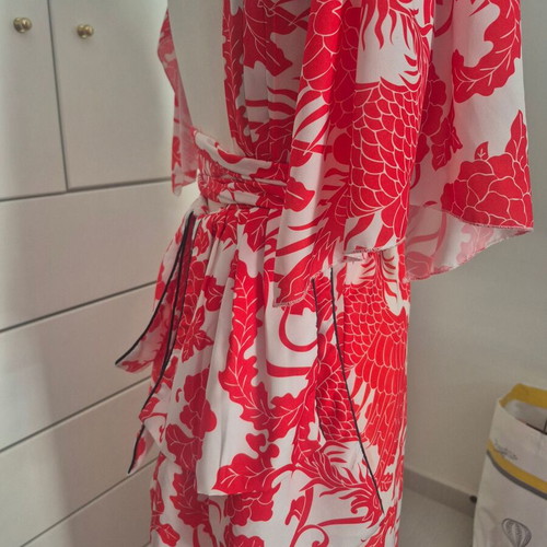 Karavan Japanese Dress like new, white and red, size S