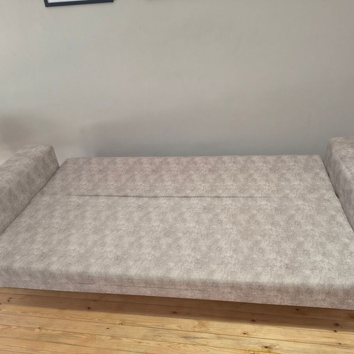 Three-seater sofa bed with storage, lightly used