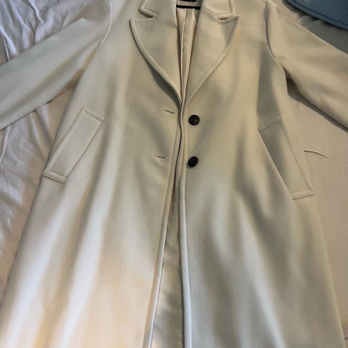 Zara cream thick coat like new