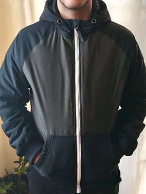 Admiral Men's Color-block Jacket with Hood like new, Size M