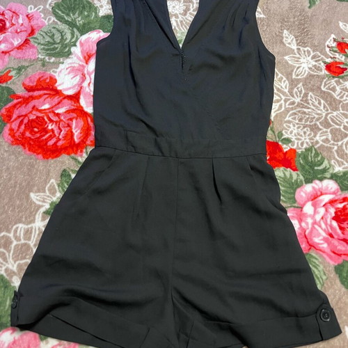 Bebe black summer romper like new, size S