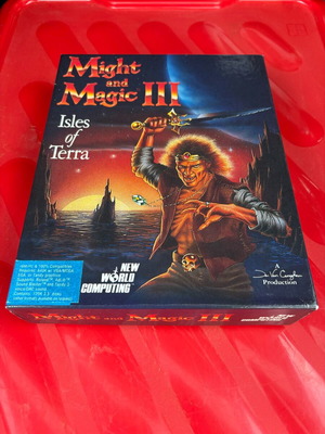 Might & Magic III Isles of Terra PC Big Box μεταχειρισμένο, πλήρες με εγχειρίδια