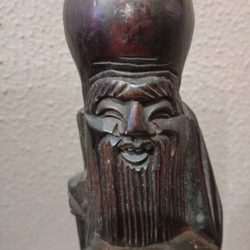 Chinese handmade statue used, wooden fisherman sculpture