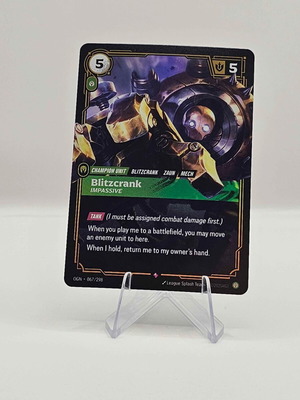 League of Legends Riftbound Origins Blitzcrank card like new