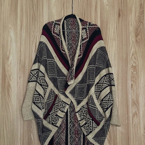 Toi Moi knitted cardigan used, vintage multicolor, size M/L