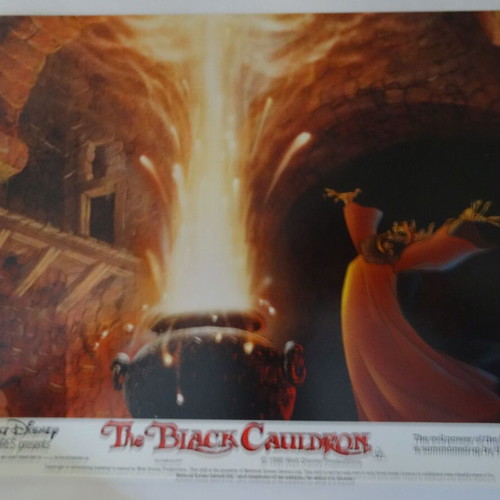 Disney The Black Cauldron authentic movie photos set of 6, like new
