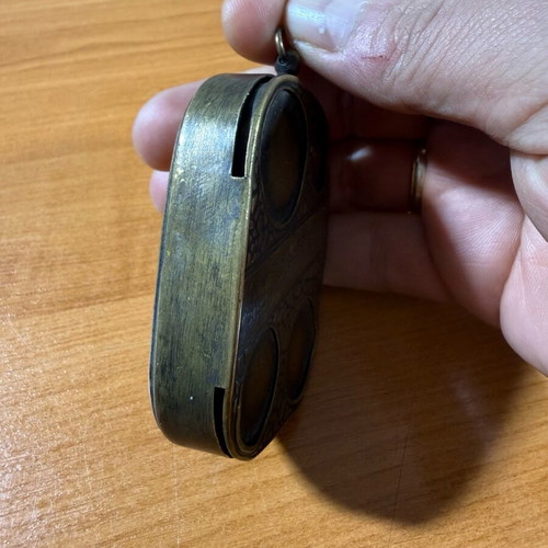 Old Greek coin holder used