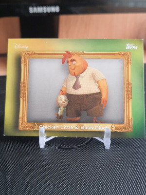 Topps Disney Neon Chicken Little & Buck Cluck sticker