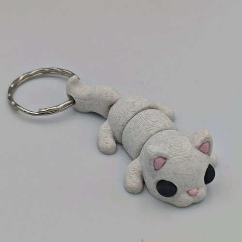 Animal keychains new, set of 6 3D articulated