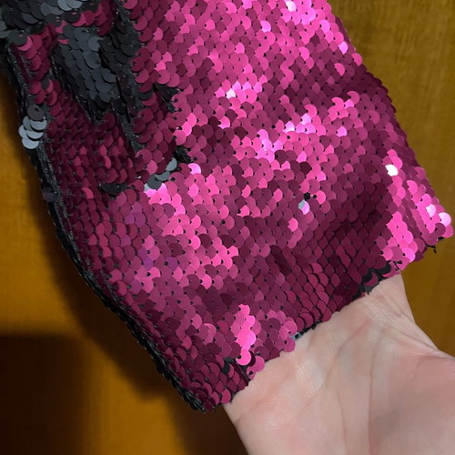 Dress with sequins like new, open back, size small