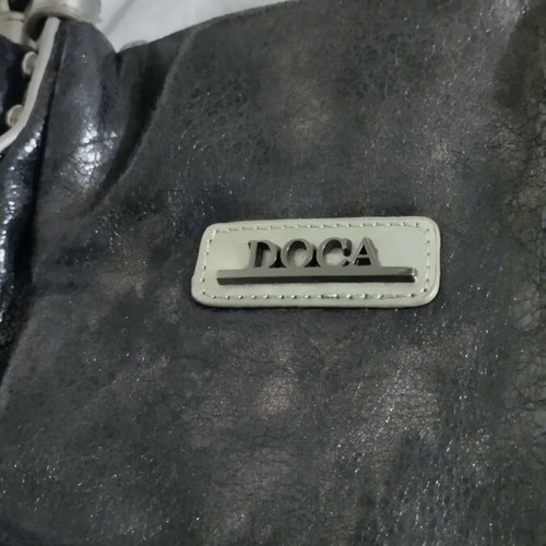 Doca shoulder bag used black with silver details