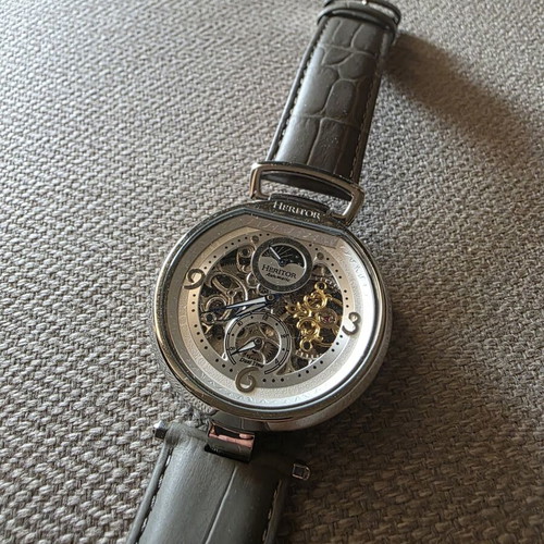 Heritor Lincoln automatic watch unisex, grey, new
