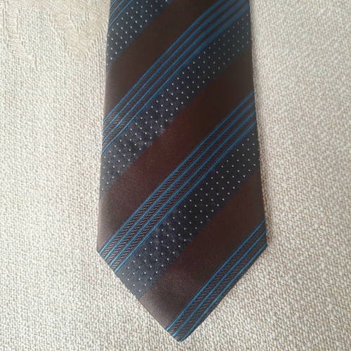 Joop! Italian tie with stripes and small polka dot pattern like new