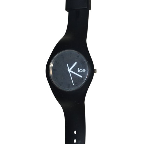 Ice-Watch black wristwatch silicone used