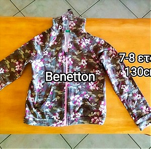 7-8 ετών Benetton ζακέτα floral κορίτσι 130cm