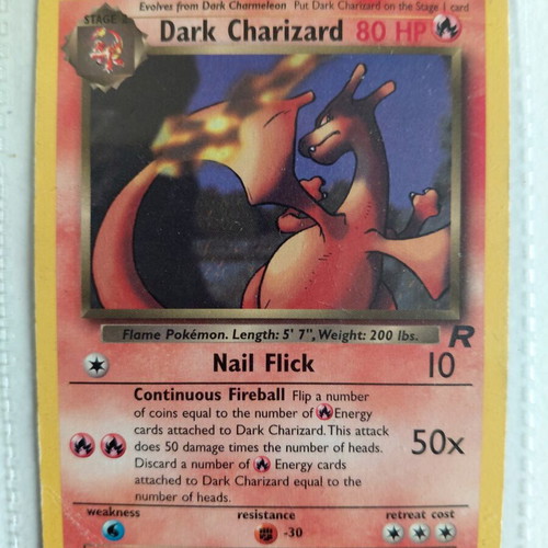 Dark Charizard Team Rocket Edition 2000 card like new