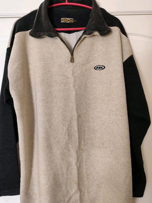 Men's blouse used, size L, black and beige