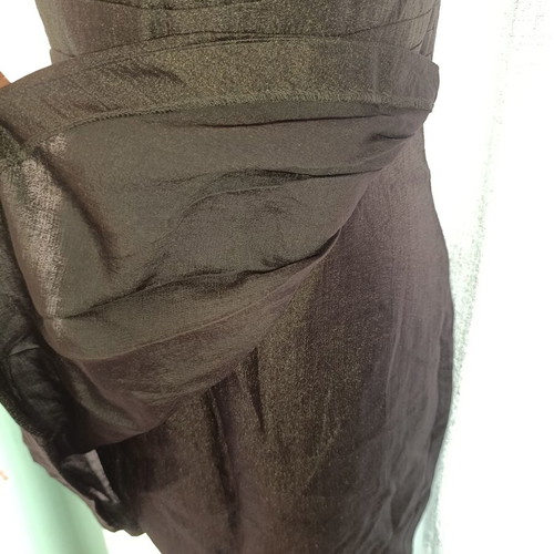 Mini Strapless Dress H&M New, Black Metallic Size M Petite