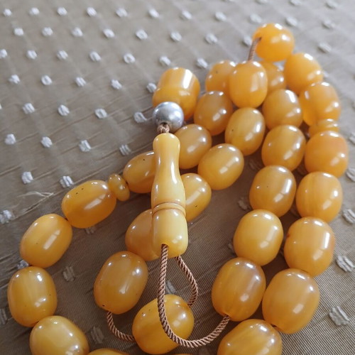 Mastic Worry Beads chatzikos10 used, old German Bakelite
